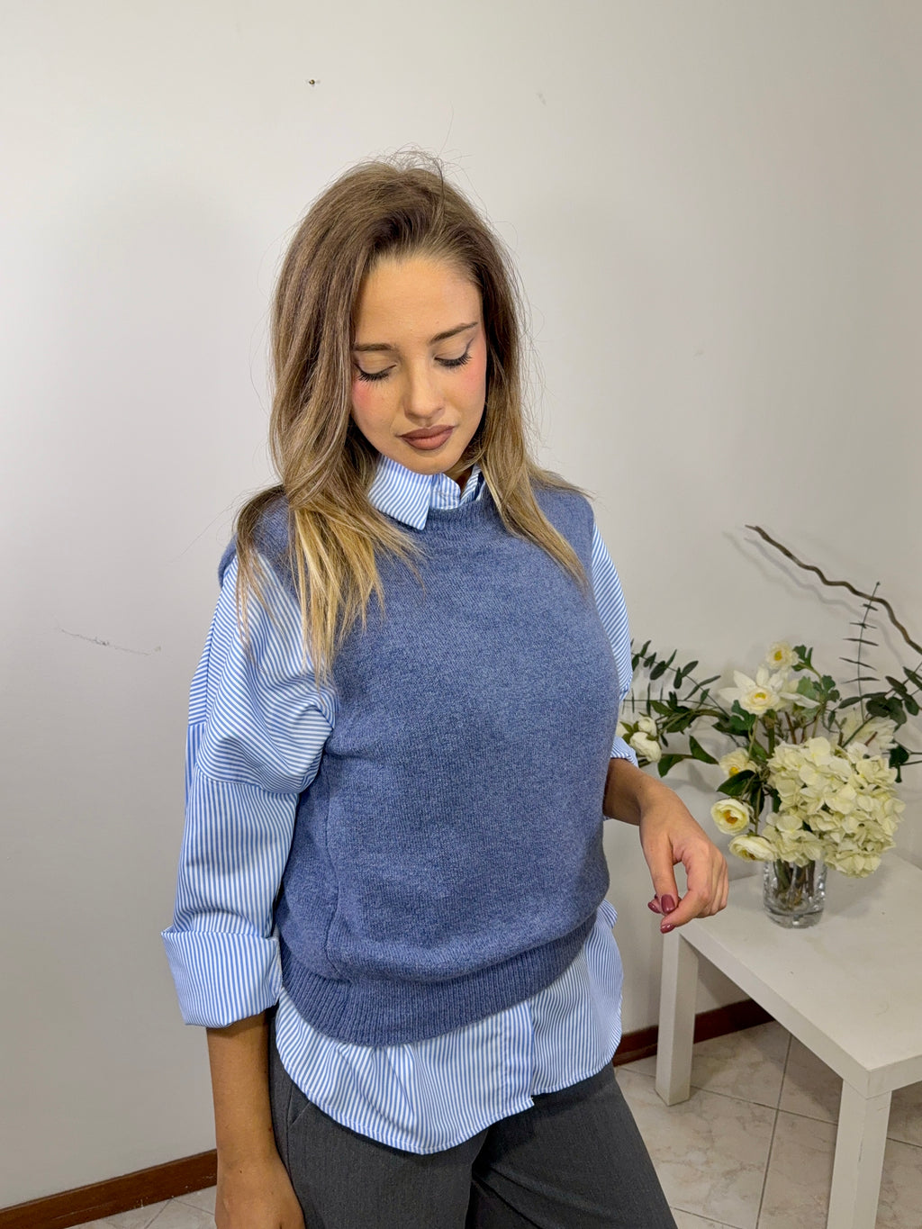 Maglia Smanicata “Soft Cozy” (25798)