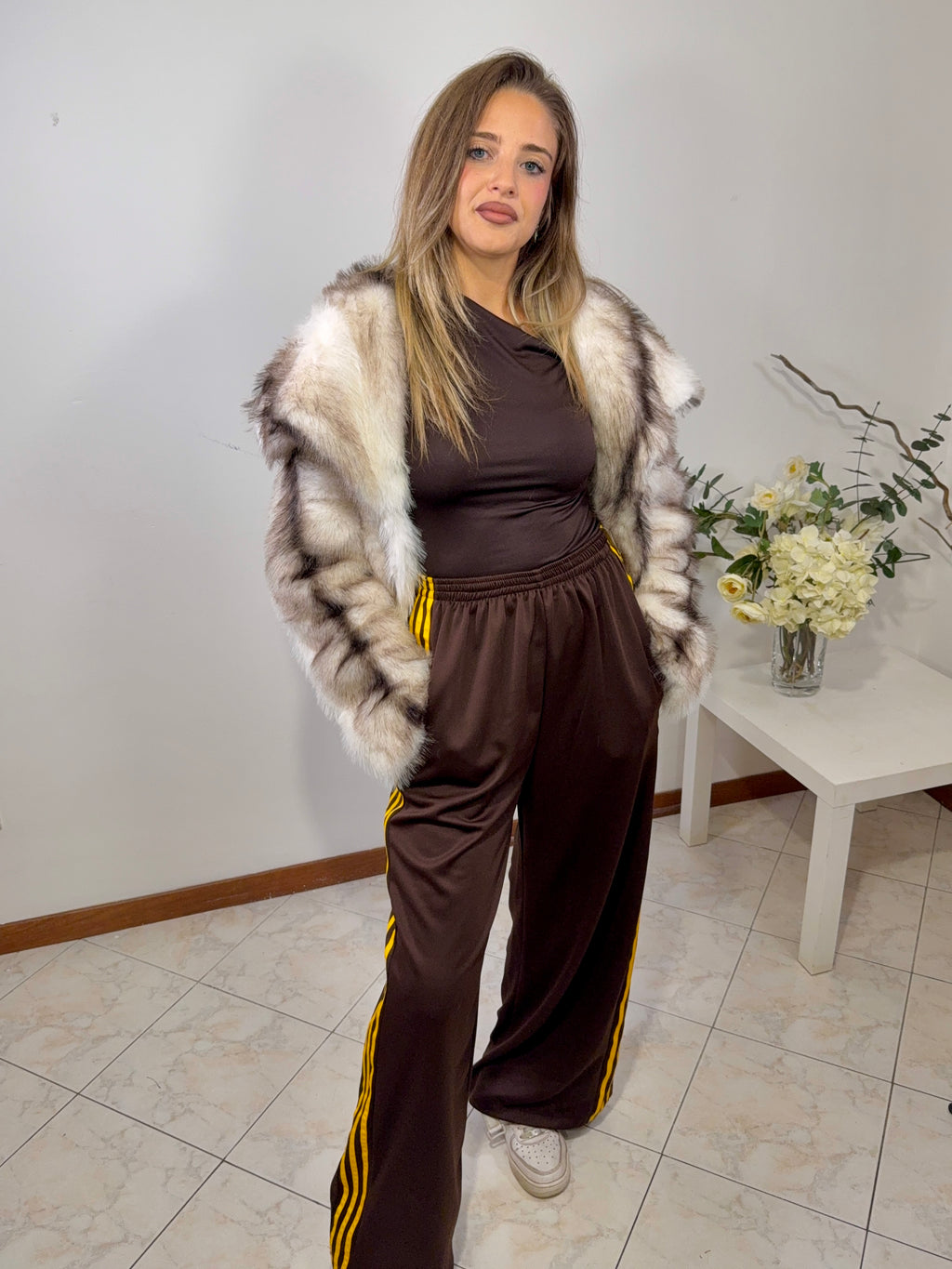 Tuta Track Chocolate Yellow (6865-0950025)