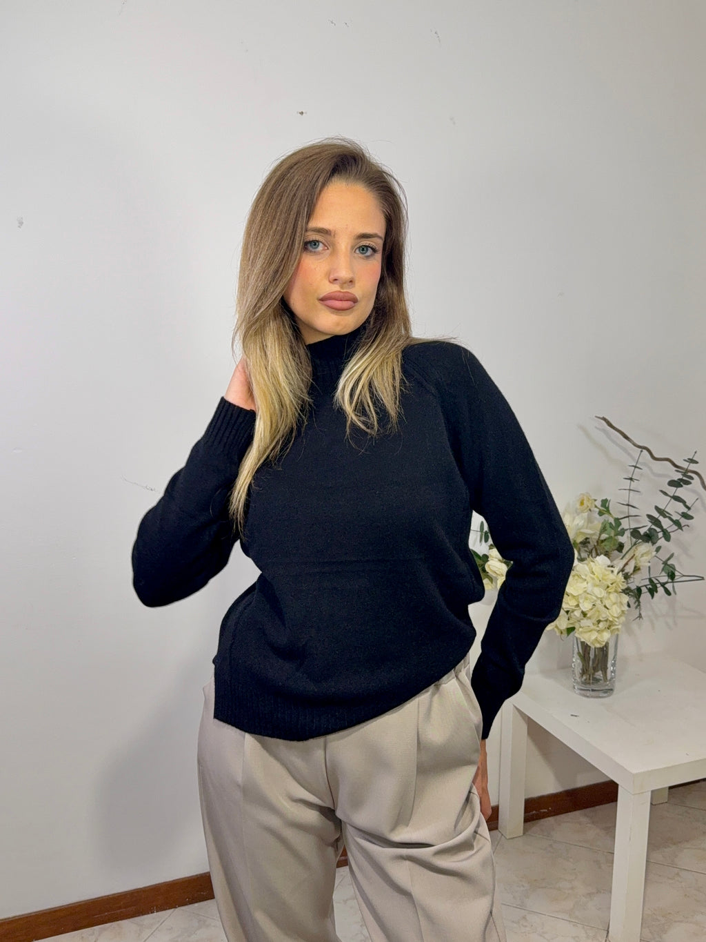 Maglioncino Soft Touch a Collo Alto (602575)