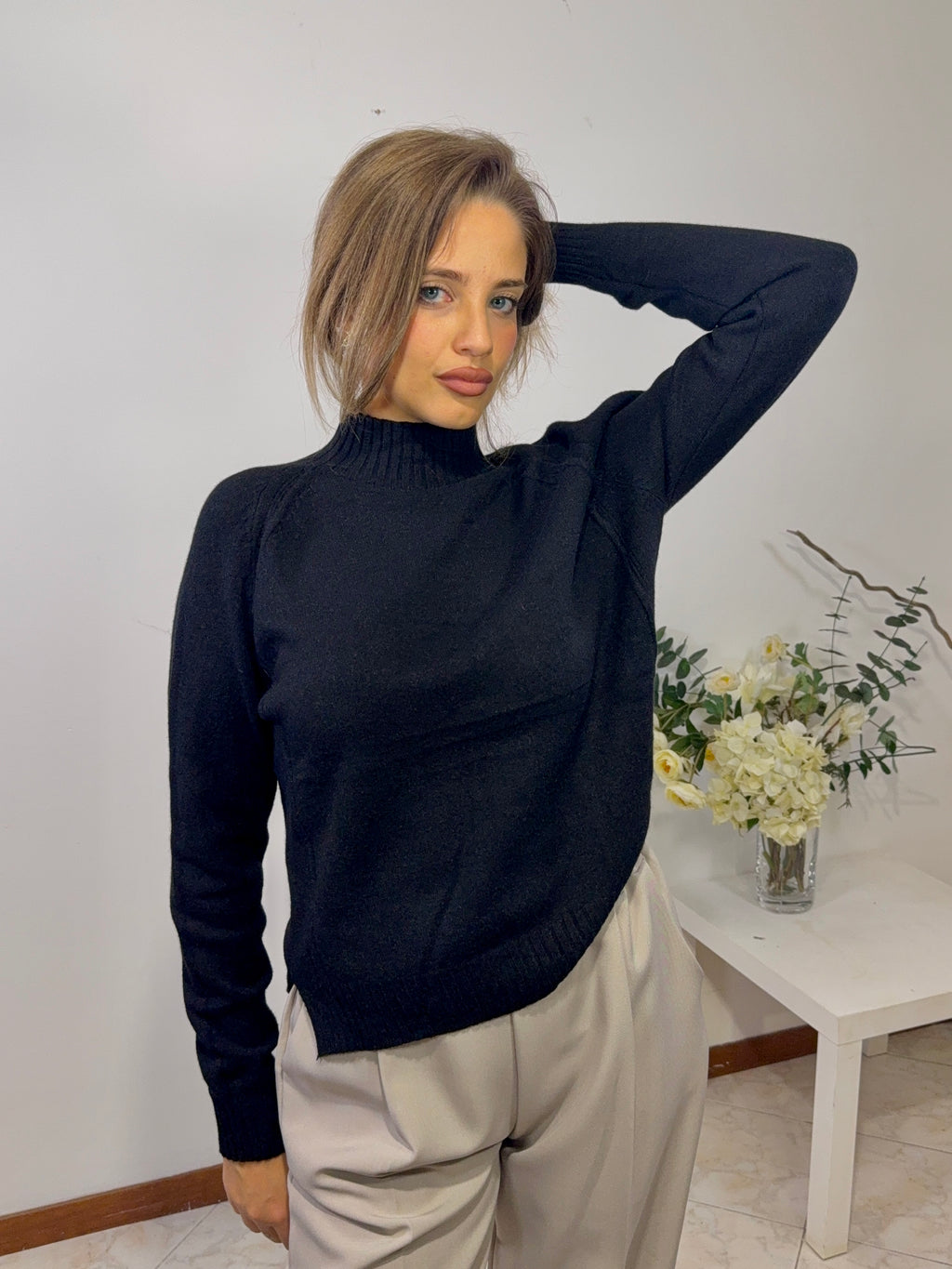 Maglioncino Soft Touch a Collo Alto (602575)