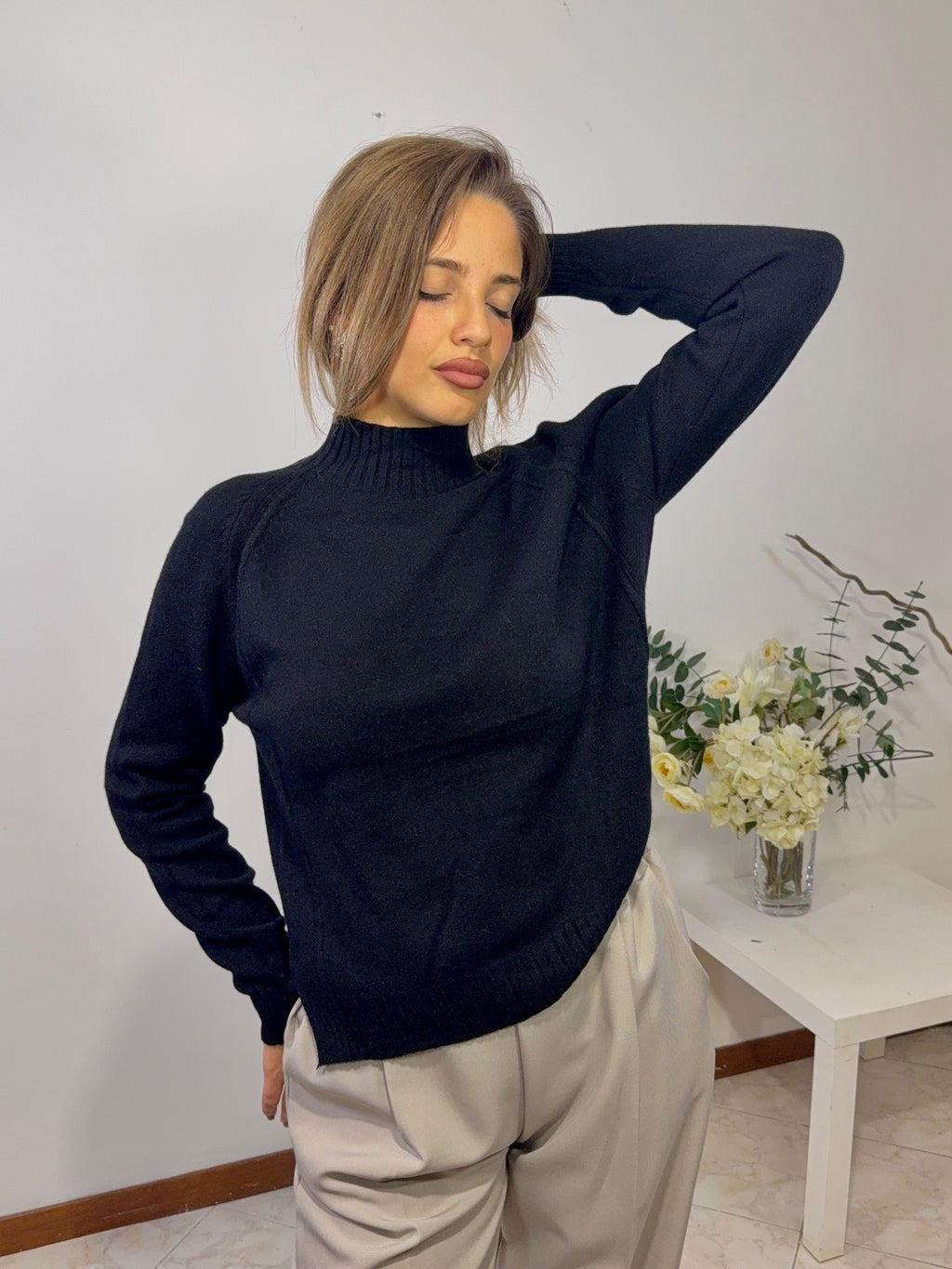 Maglioncino Soft Touch a Collo Alto (602575)