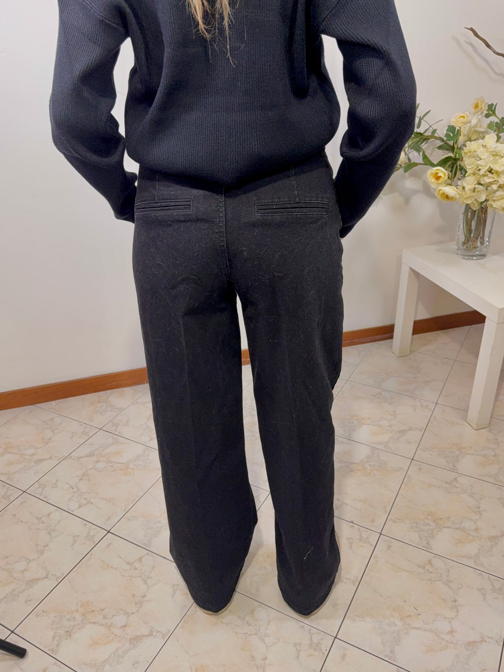 Jeans Black Foulard Detail (824604)