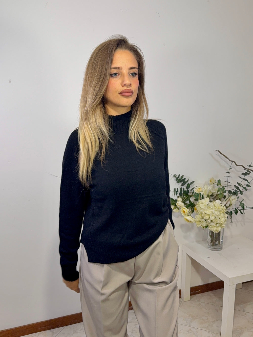 Maglioncino Soft Touch a Collo Alto (602575)