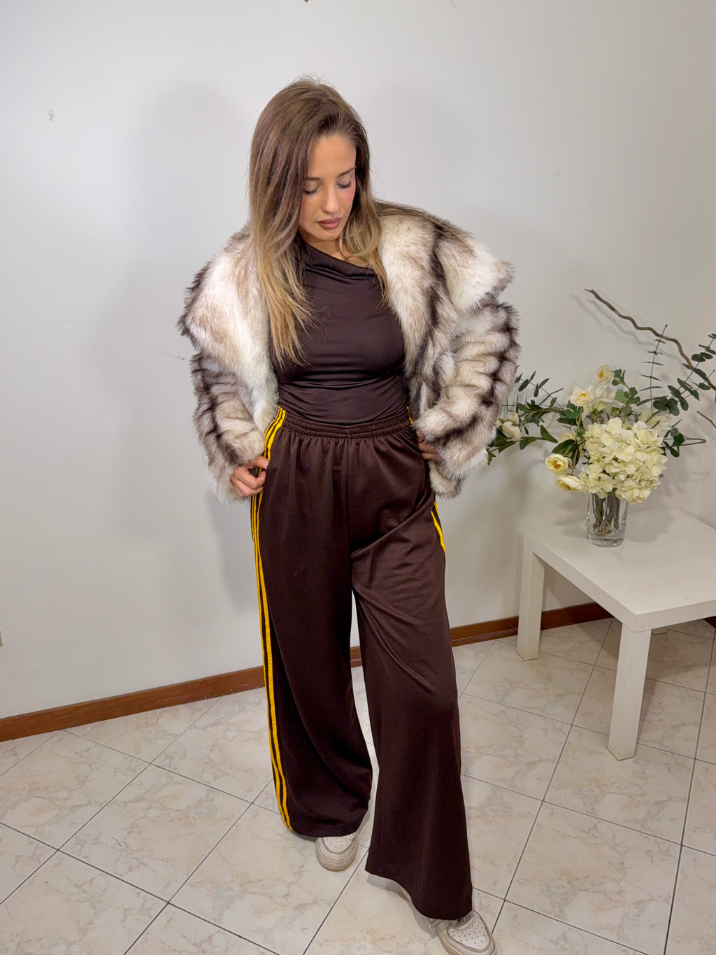 Tuta Track Chocolate Yellow (6865-0950025)